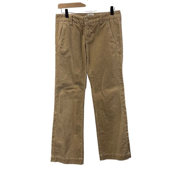 Old Navy Vintage Y2K Low‎ Rise Stretch Boot Cut Corduroy Khaki Pants Womens 4 - Picture 1 of 11